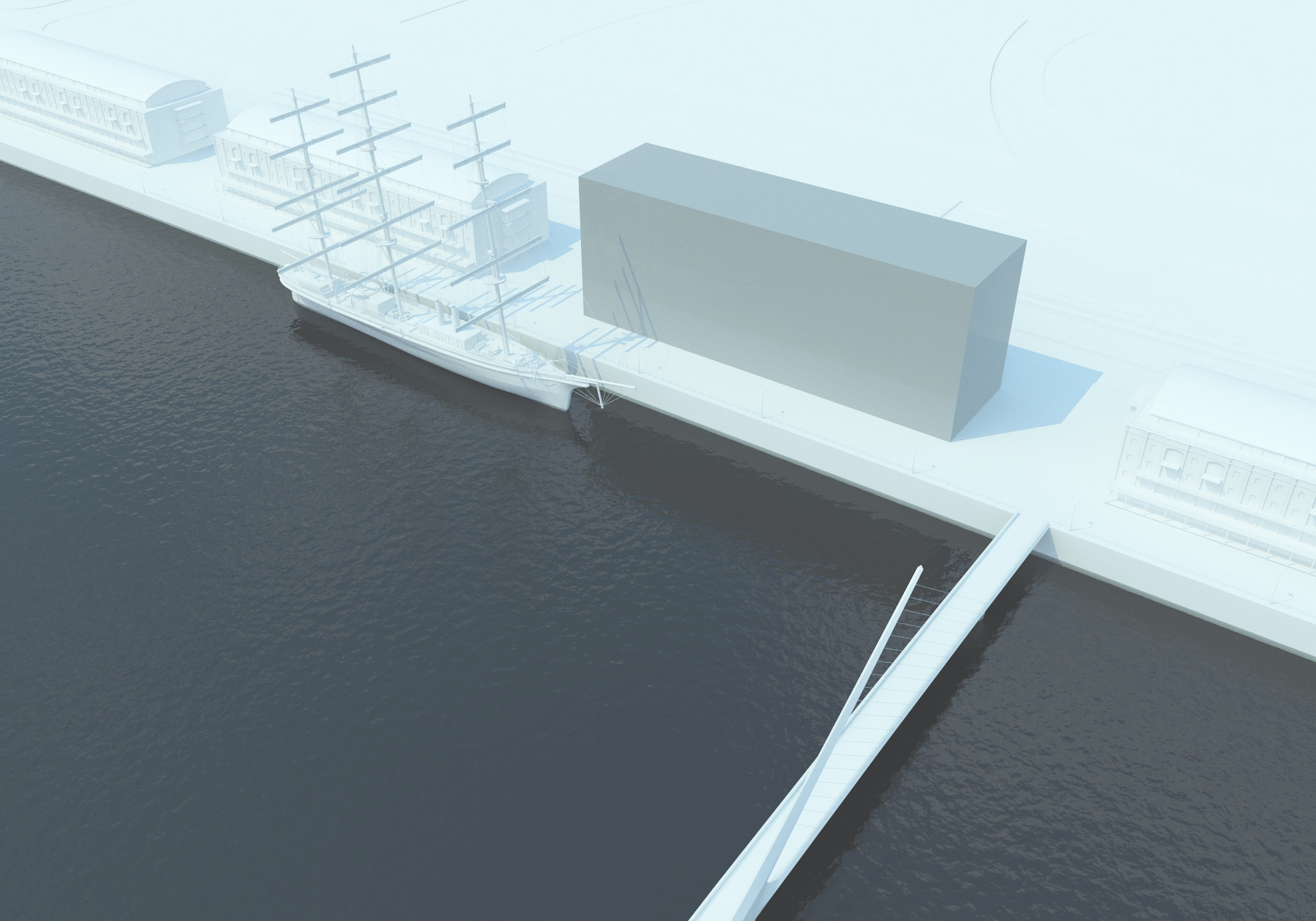 Design diagram for Floating art, Buenos Aires, Argentina.